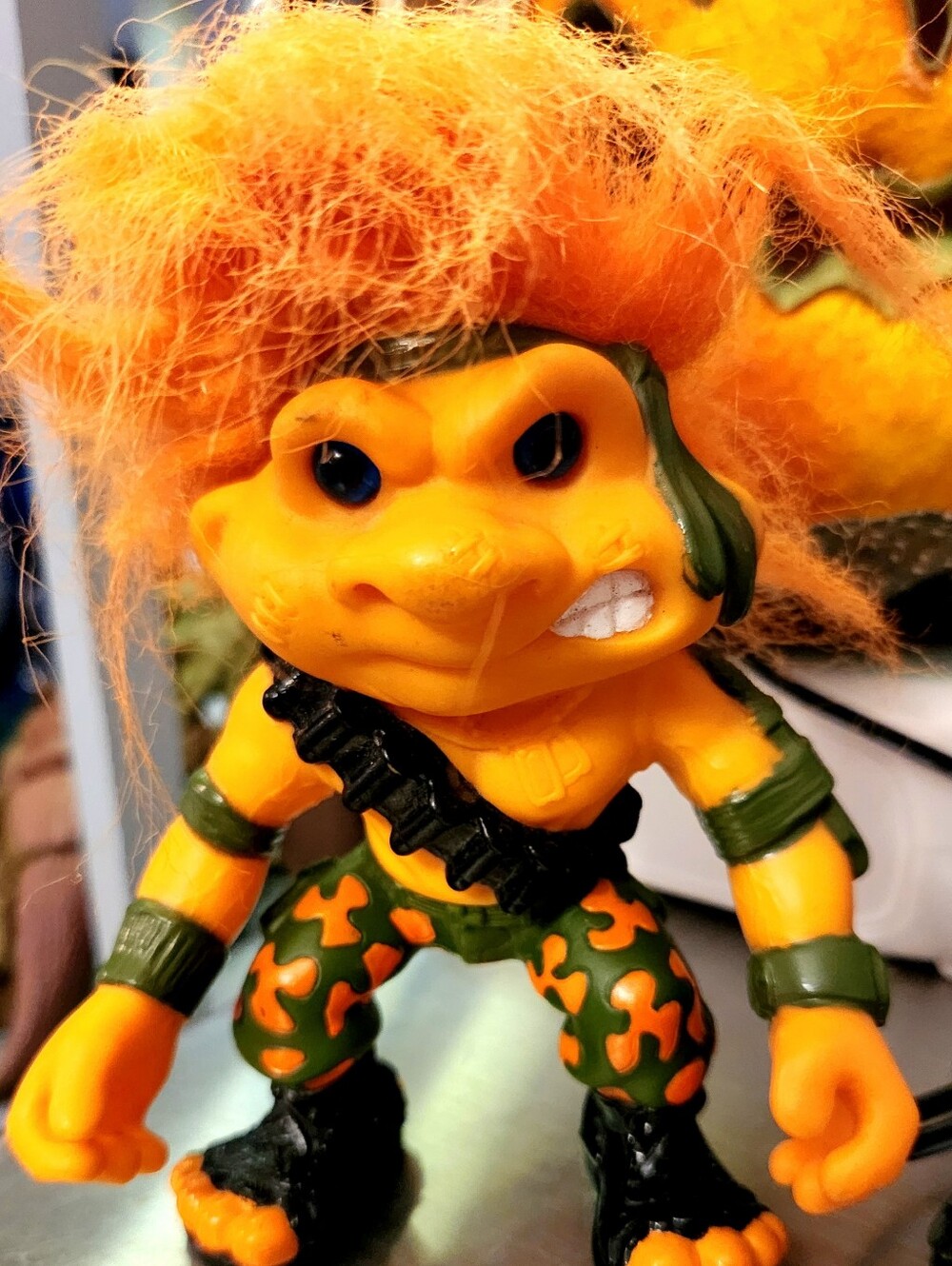 Battle Troll The product is a vintage 90s Battle Trolls SGT Troll toy by Hasbro,